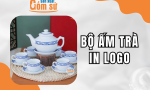 Bộ ấm trà in logo