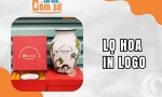 Lọ hoa in logo