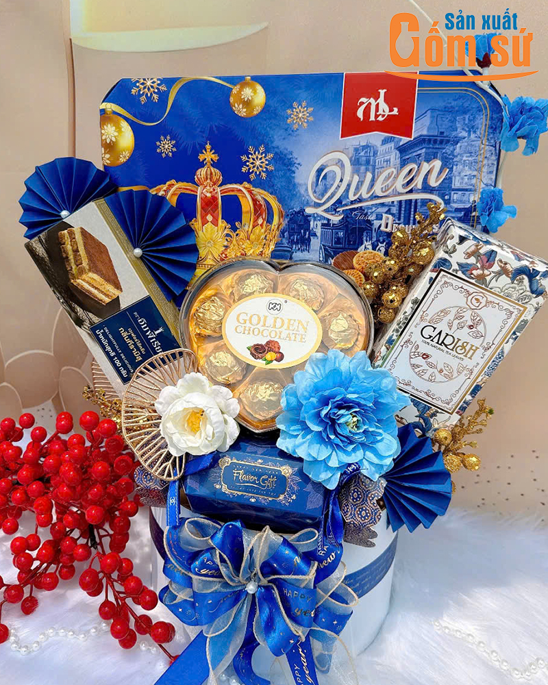 giỏ qu&agrave; tết tặng kh&aacute;ch h&agrave;ng
