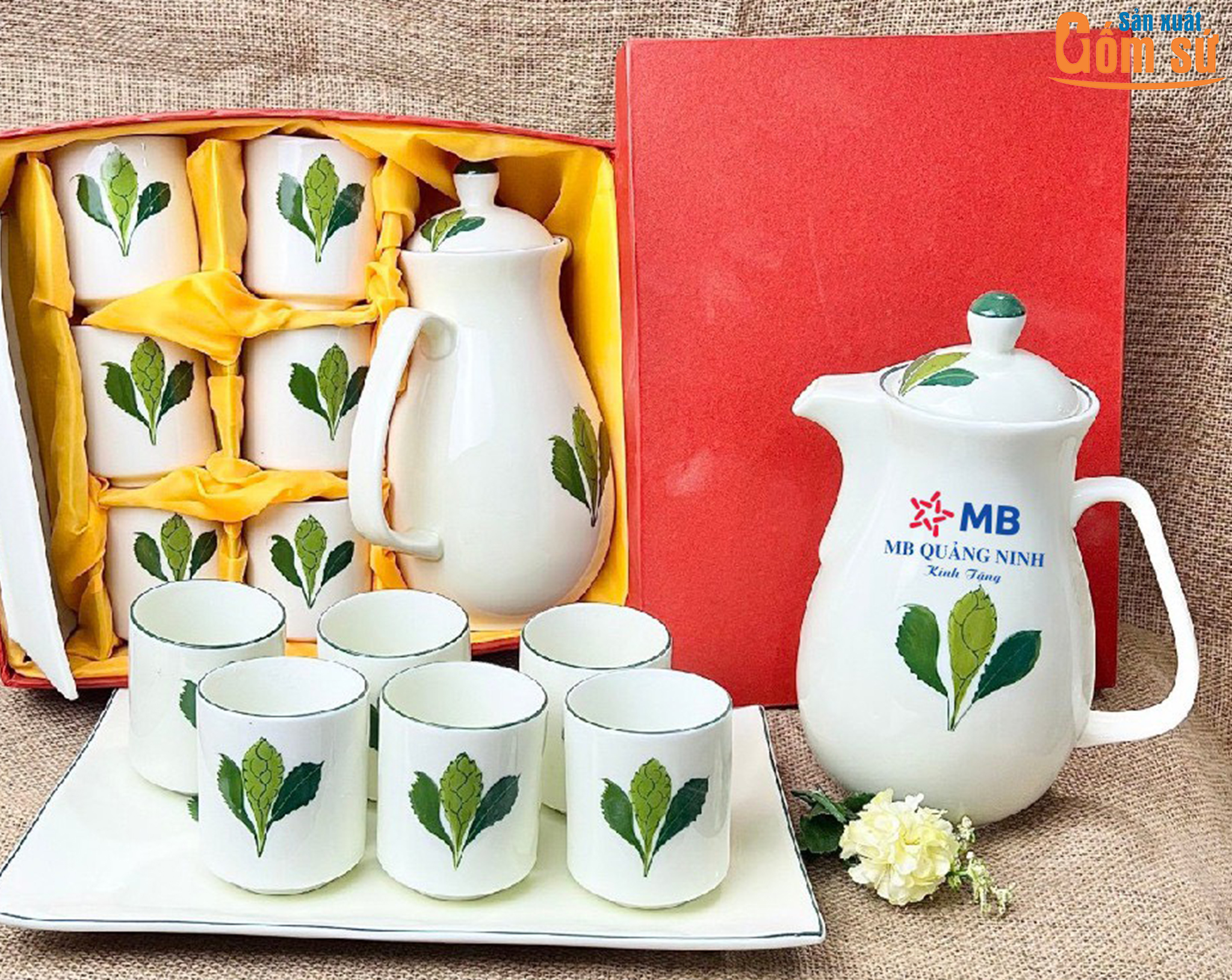 Bộ ấm ch&eacute;n được nung khử hết tạp chất v&agrave; kim loại độc